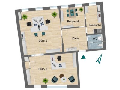 Ihre Chance: Gewerbefläche im Stadtzentrum - Grundriss (225045)